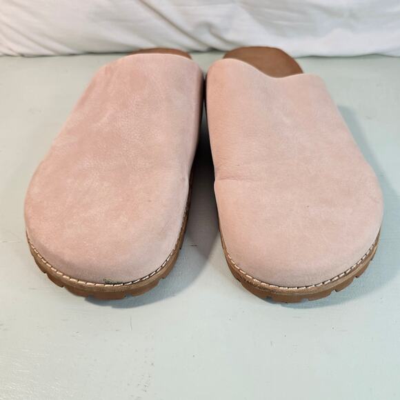 Madewell Layne Clog Mule in Nubuck Leather Casual Pink EUC Size 11 - Picture 9 of 9